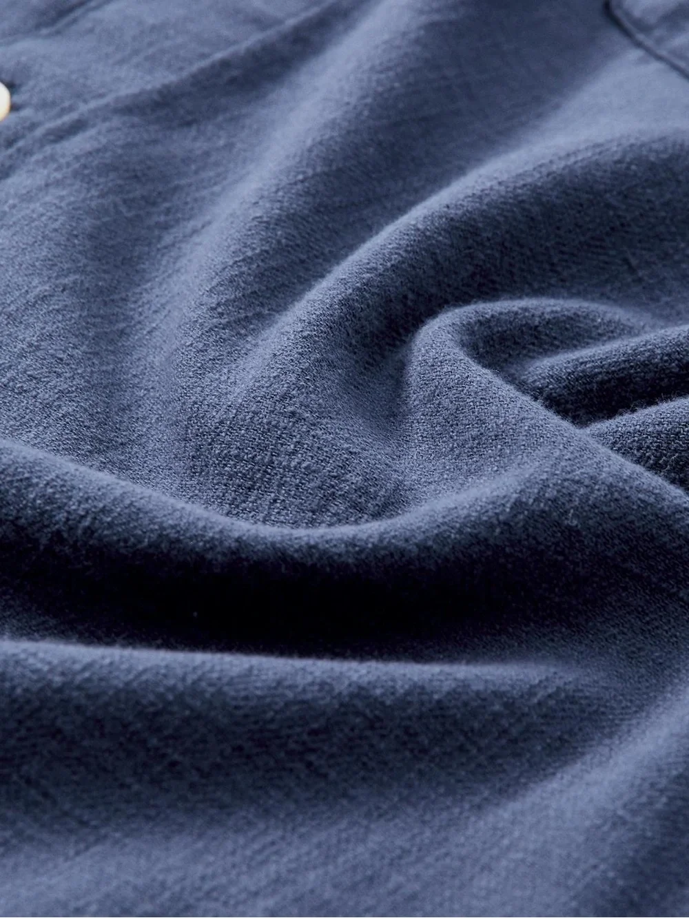Marine Layer Classic Stretch Selvage Short Sleeve Shirt / Indigo - Picture 10 of 14